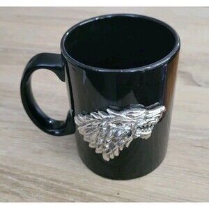 Game Of Thrones House of Stark 3D Wolf Head Mug Cup 2016 Coffee Tea HBO*chipped*